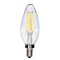 Satco 4w C11 Candle LED Filament E12 Candelabra base 350Lm 2700K Dimmable Bulb